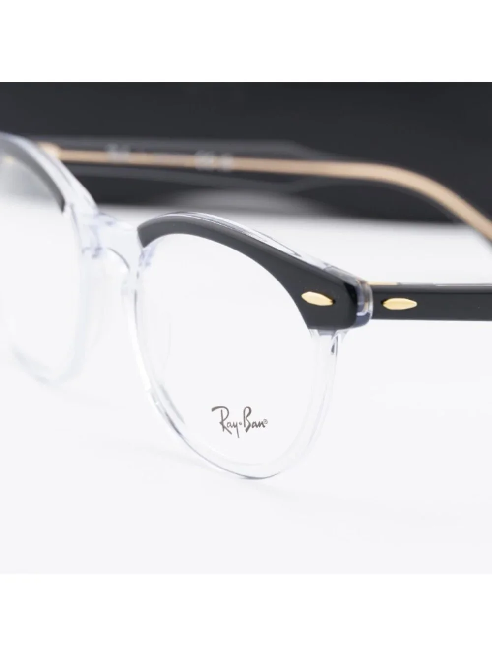 Ray Ban RX5598 2034 Square Eyeglasses 51mm – Black on Transparent